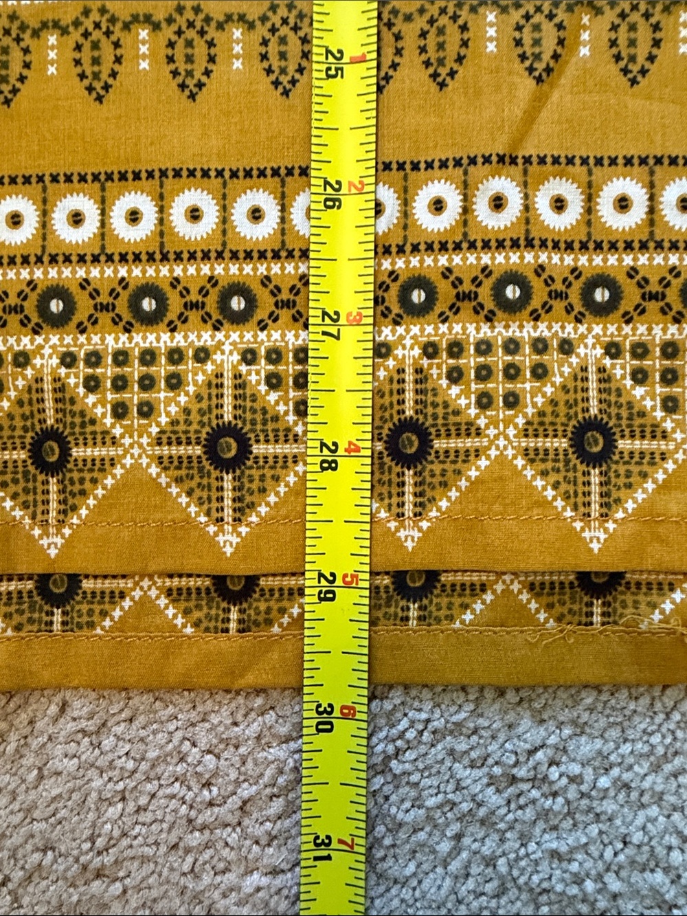 Lightweight Summer Mustard Yellow Kurta w/Tassel & Mirror Accent / Tunic / Lawn - Picture 8 of 10